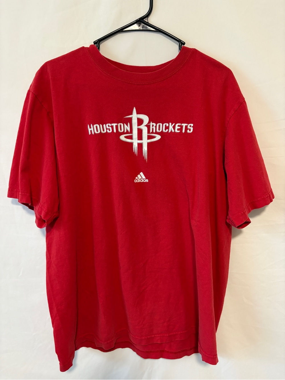 Adidas Houston Rockets Red Team Logo T‑Shirt - 2010s